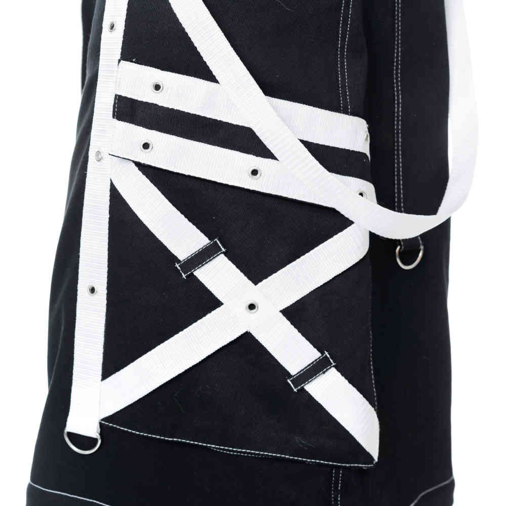 Poizen Industries - Lucien Wide leg trousers - Black/White